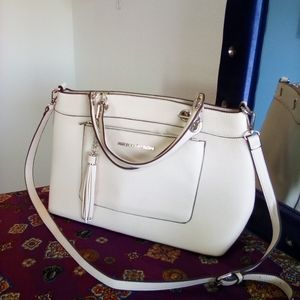 Adrienne Vittadini Tassel Satchel Shoulder handbag